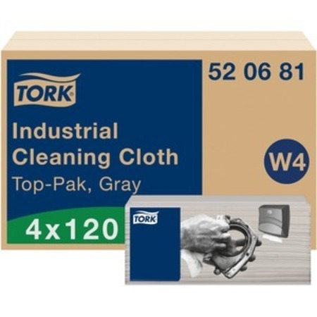 TORK Wiper, Cleaning Cloth, Grey TRK520681